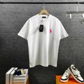 Polo Ralph Lauren Men’s Crew‑Neck Short‑Sleeve T‑Shirt With Pink Pony Embroidery