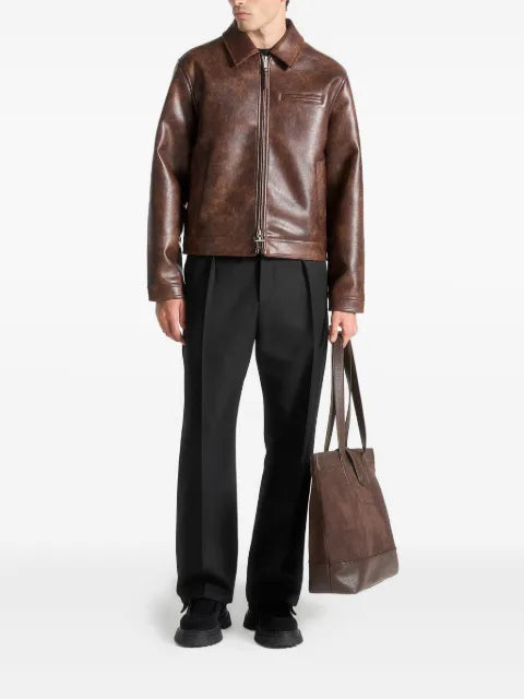 Manière De Voir Laurent vintage leather jacket