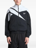 Reebok logo-embroidered panelled track jacket