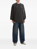 izzue embroidered map-print sweater