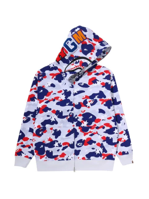 A BATHING APE® Shark camouflage hoodie