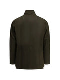 Barbour Lutz buckled-collar waxed-cotton jacket