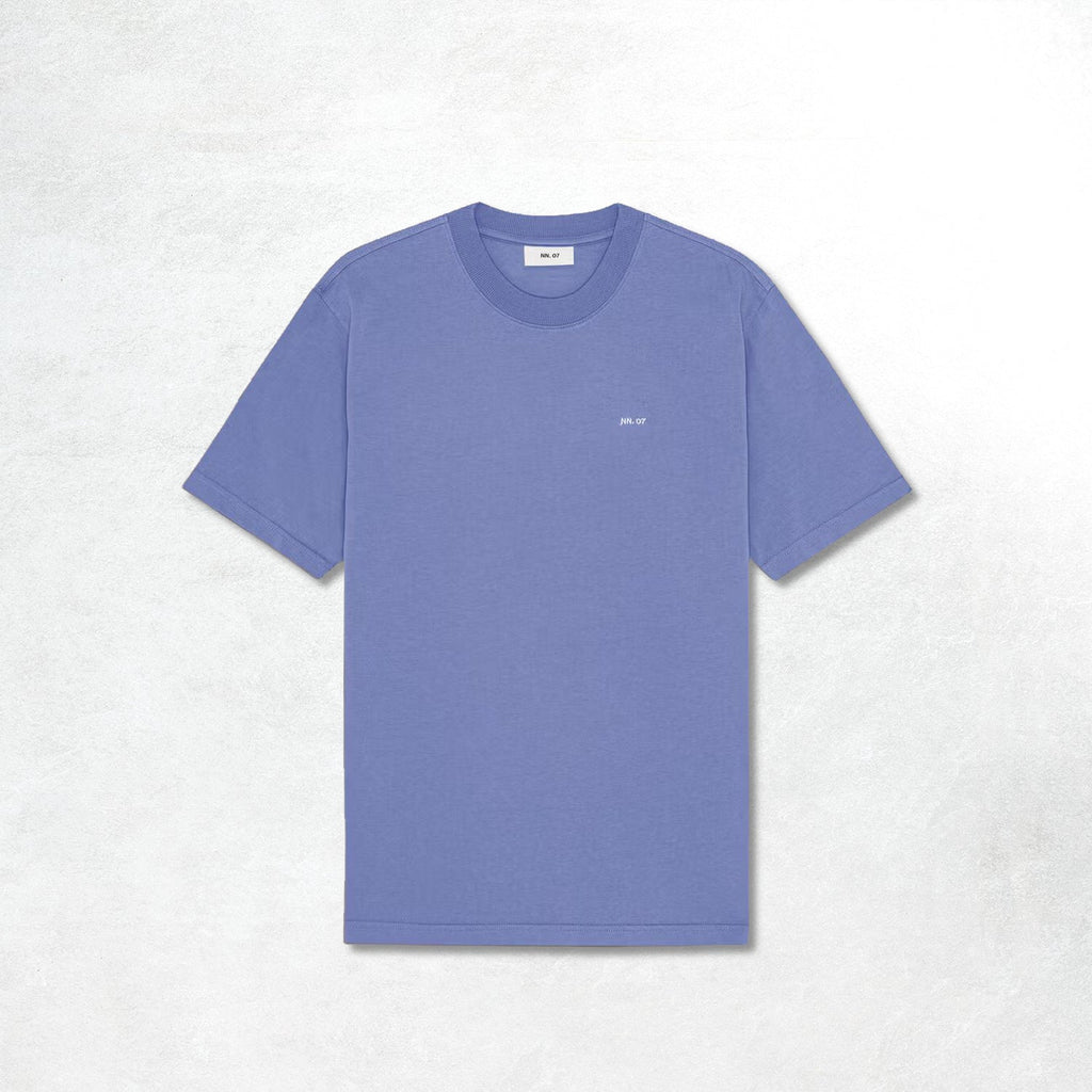 NN07 Adam EMB T-shirt: Stone Blue