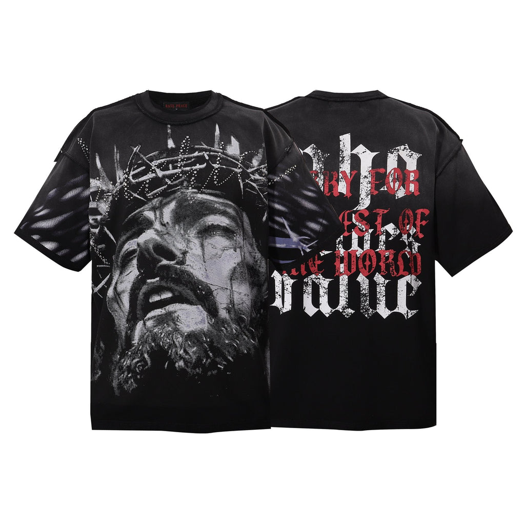 RARE PEACE America First Gothic Graphic T-Shirt