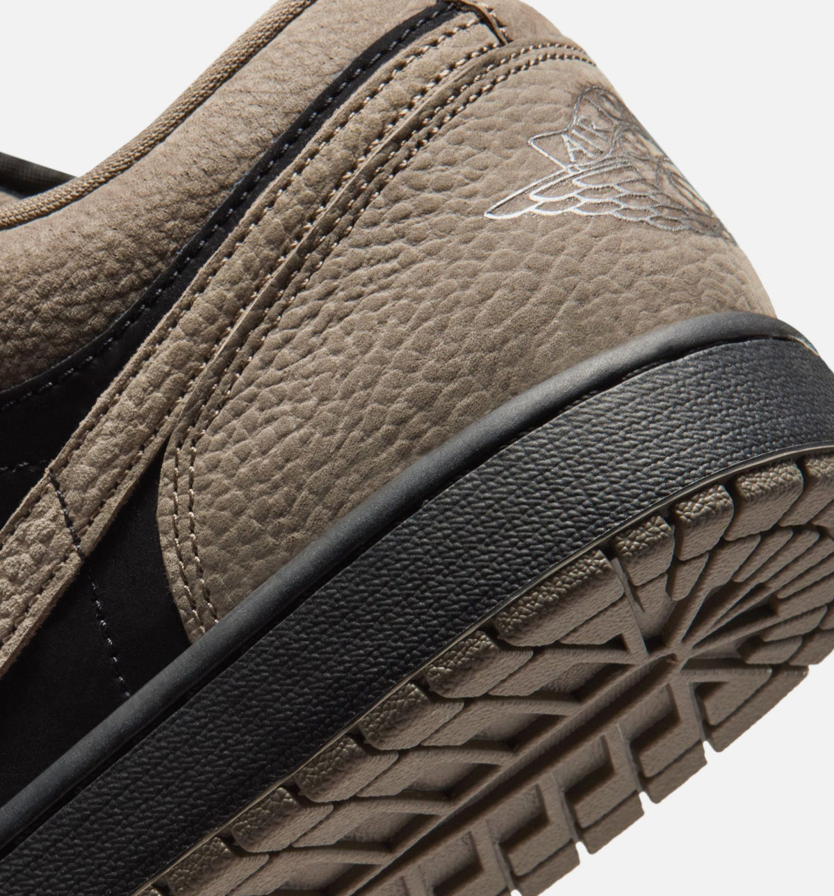 Air Jordan 1 Low SE Men's Lifestyle Shoes - Black Olive Grey Light Wild Mango
