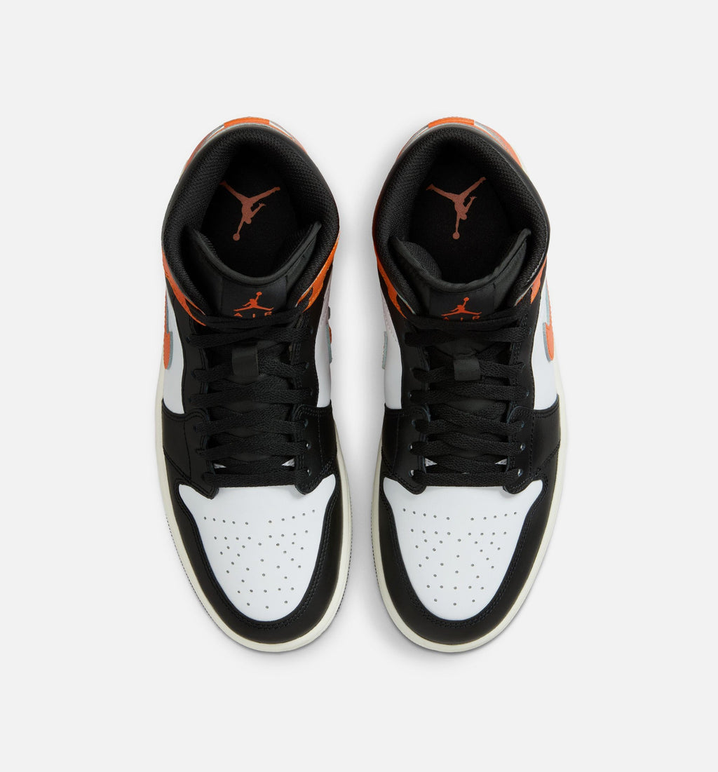 Air Jordan 1 Mid – Men's Lifestyle Shoe in Starfish/White/Sail/Black