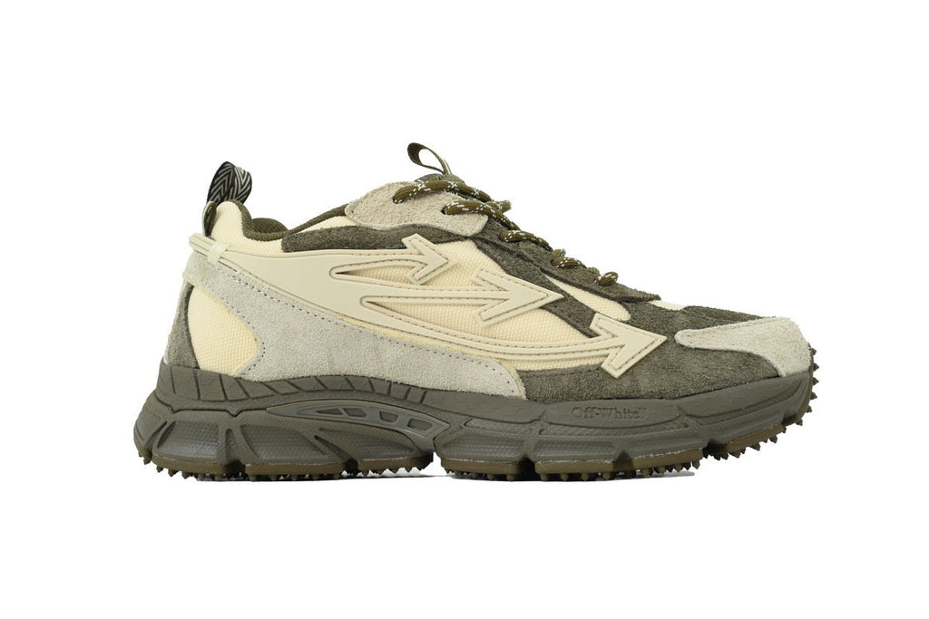 OFF WHITE Be Right Back Suede Forest Green Sand OMIA295F25 LEA001 5717