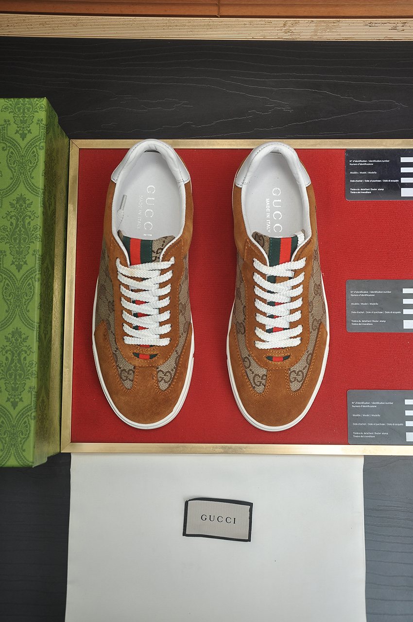 Gucci Men's Patterned Low-Top Sneakers